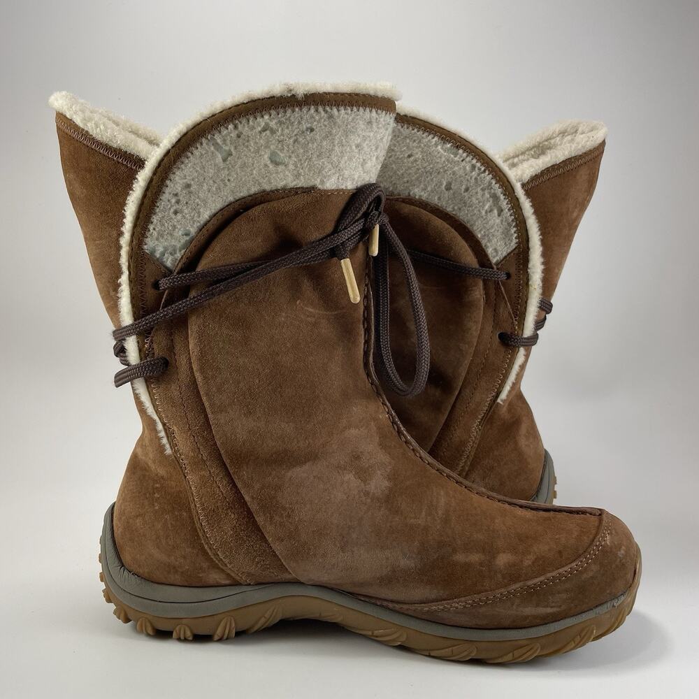 Patagonia Attlee Tie Primaloft Winter Boots Womens Size 9.5 200 Grams Waterproof - Picture 10 of 11